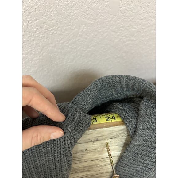 C+D+M Womens Sweater Size Medium Long Sleeve Pullover Gray New Casual Knit - Picture 13 of 15